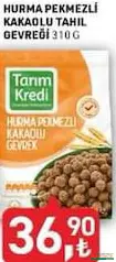 TARIM KREDİ HURMA PEKMEZLİ KAKAOLU TAHIL GEVREĞİ 310 G fiyat ve kampanya bilgisi
